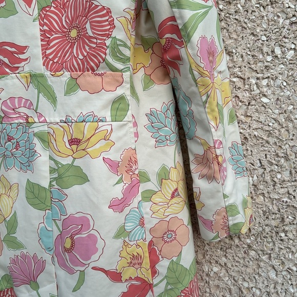 Willi Smith Spring Floral Trench Coat NWOT - Picture 6 of 6